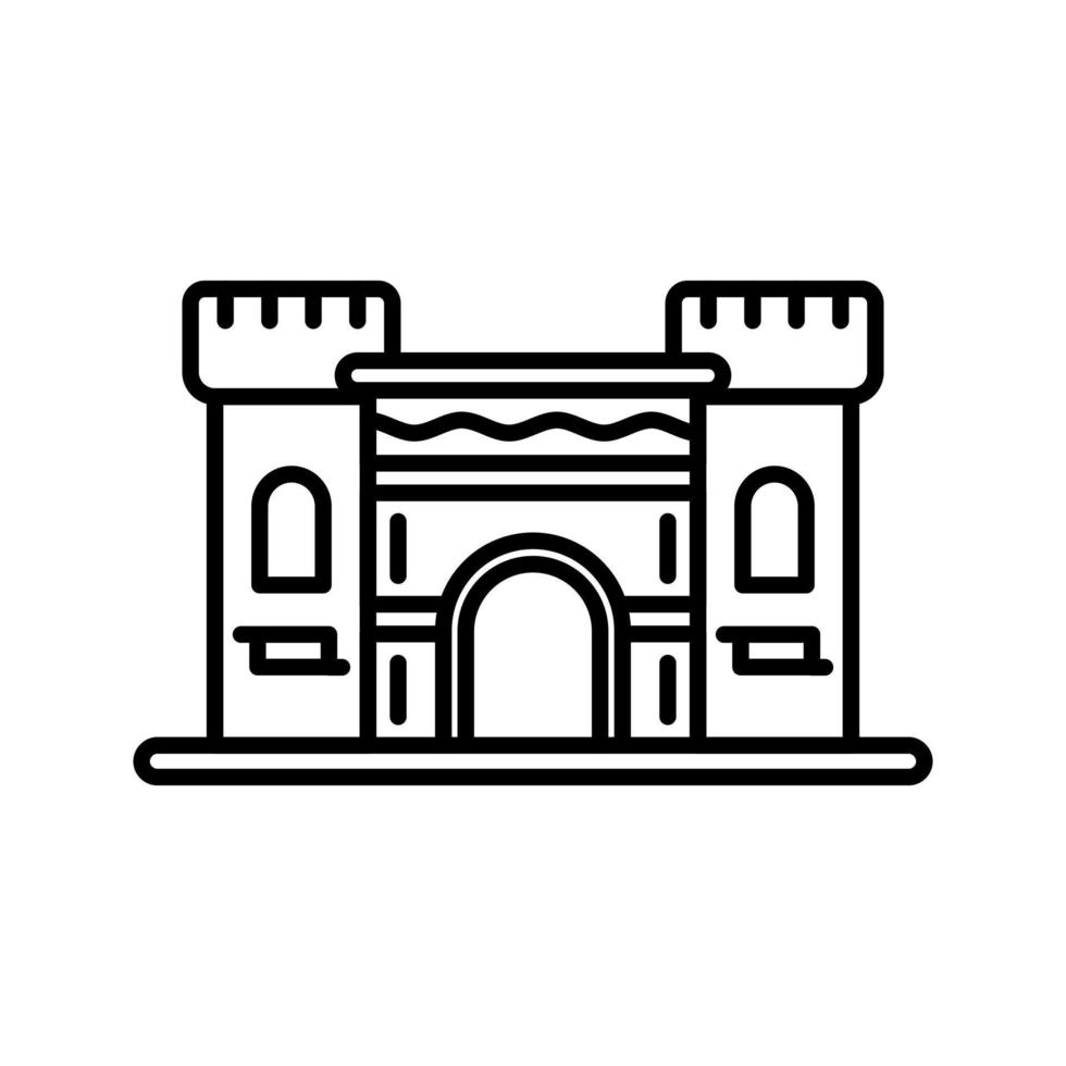 icono de vector de castillo