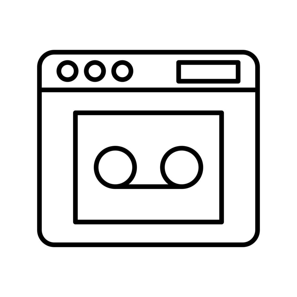 icono de vector de grabadora de audio