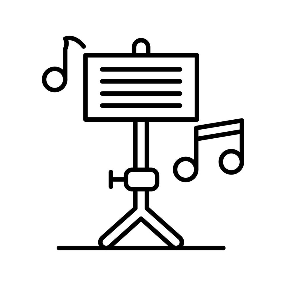 icono de vector de educación musical