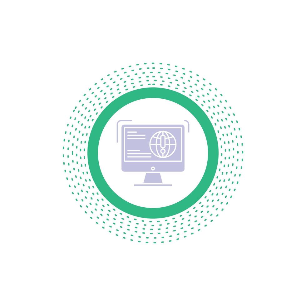 information. content. development. website. web Glyph Icon. Vector isolated illustration