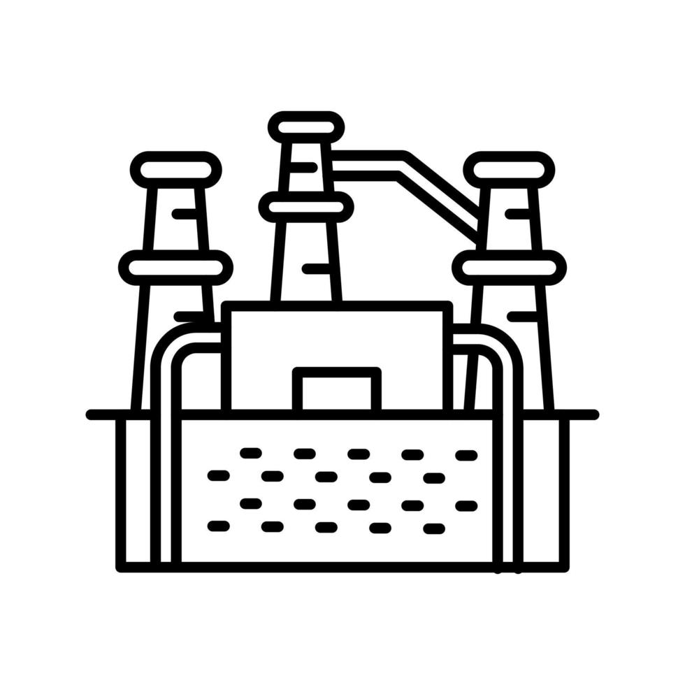 icono de vector de energía geotérmica