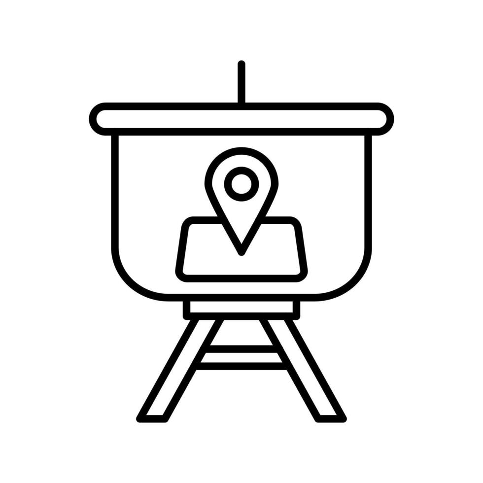Location Presentation Vector Icon