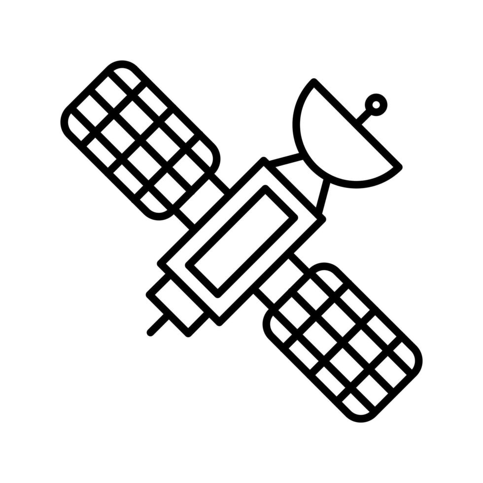 icono de vector de satélite