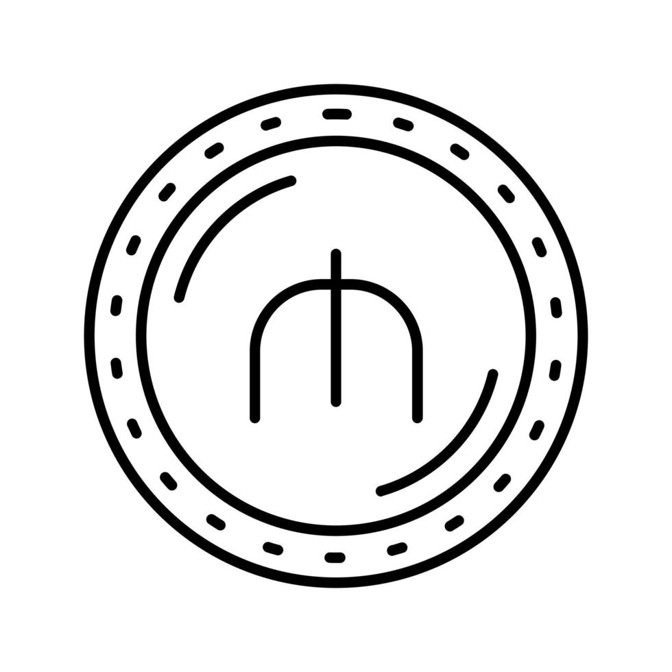 icono de vector de moneda manat