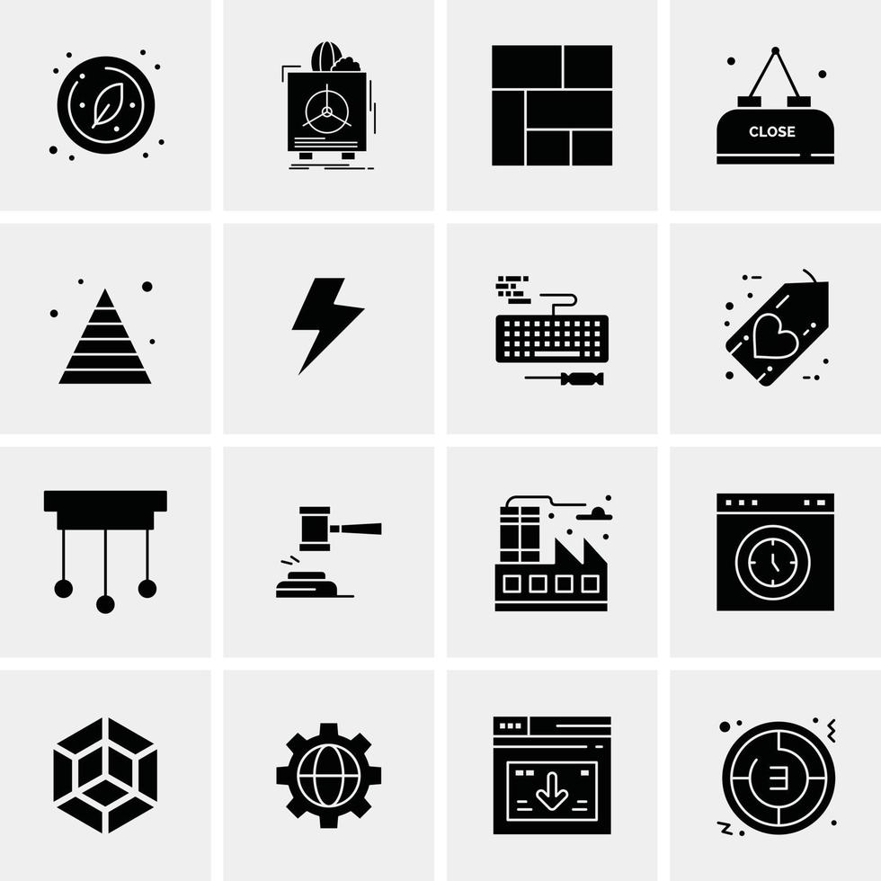 16 Business Universal Icons Vector Creative Icon Illustration to use in web and Mobile Related proje