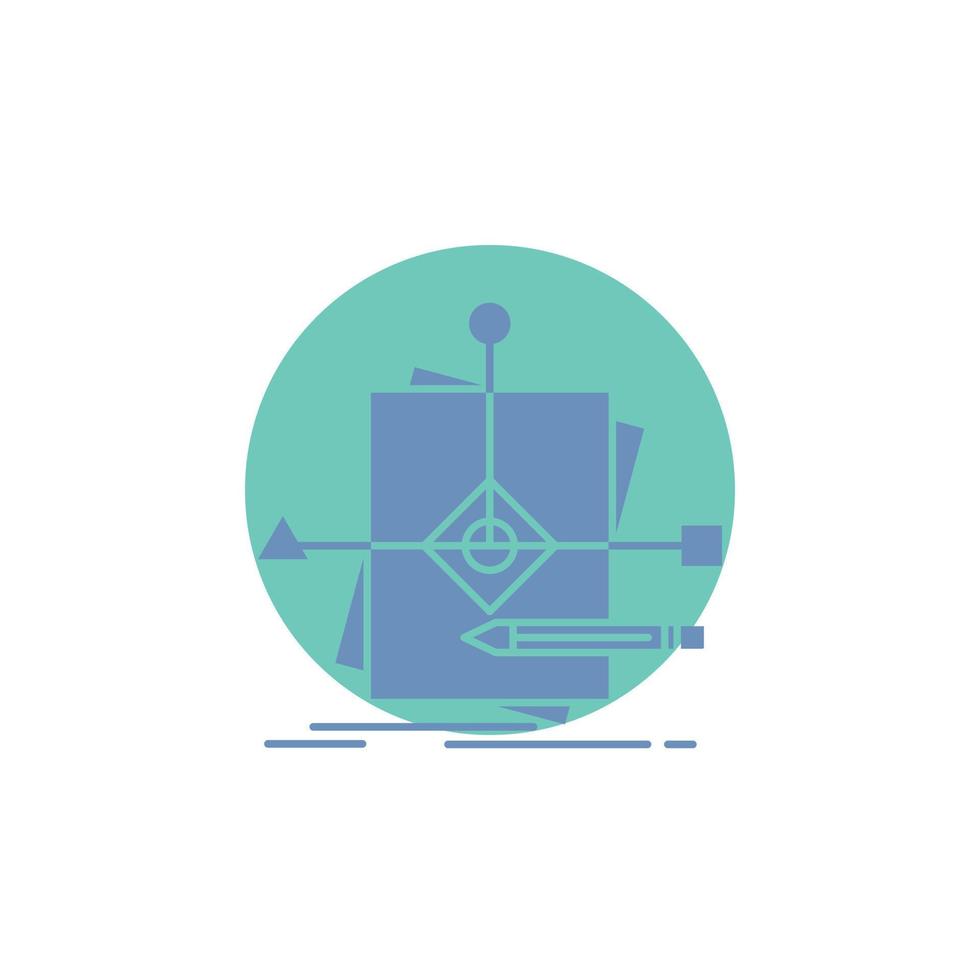 Algorithm. business. foretelling. pattern. plan Glyph Icon. vector