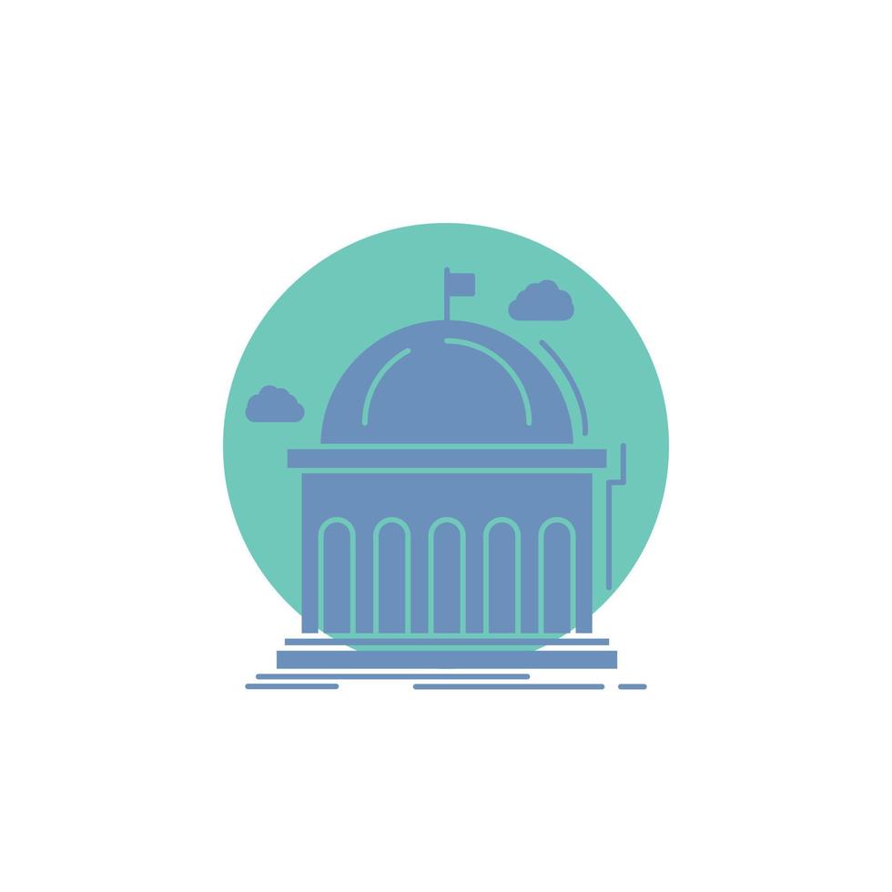 Library. school. education. learning. university Glyph Icon. vector