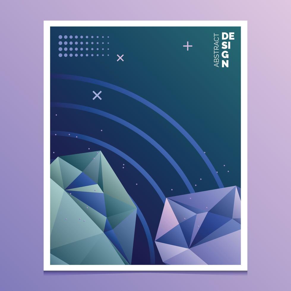 Flyer. Brochure Design Templates. Geometric Triangular Abstract Modern Backgrounds. Mobile Technologies. Applications and Online Services Infographic Concept vector