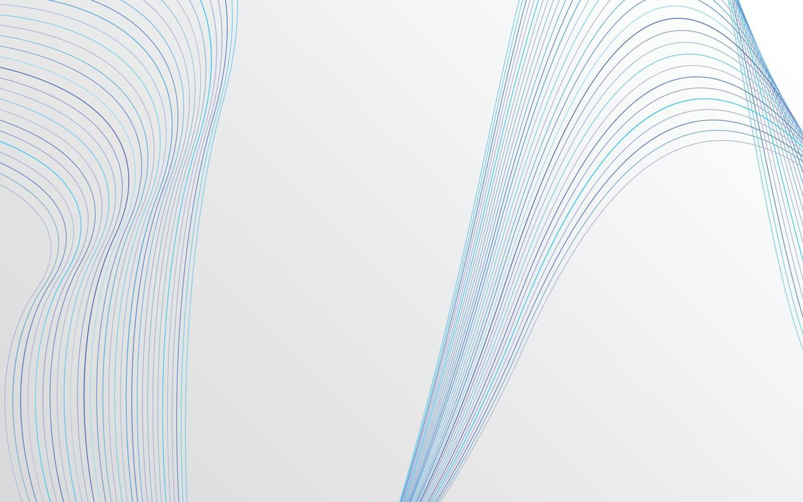 Abstract Blue Color technology Line wave background vector