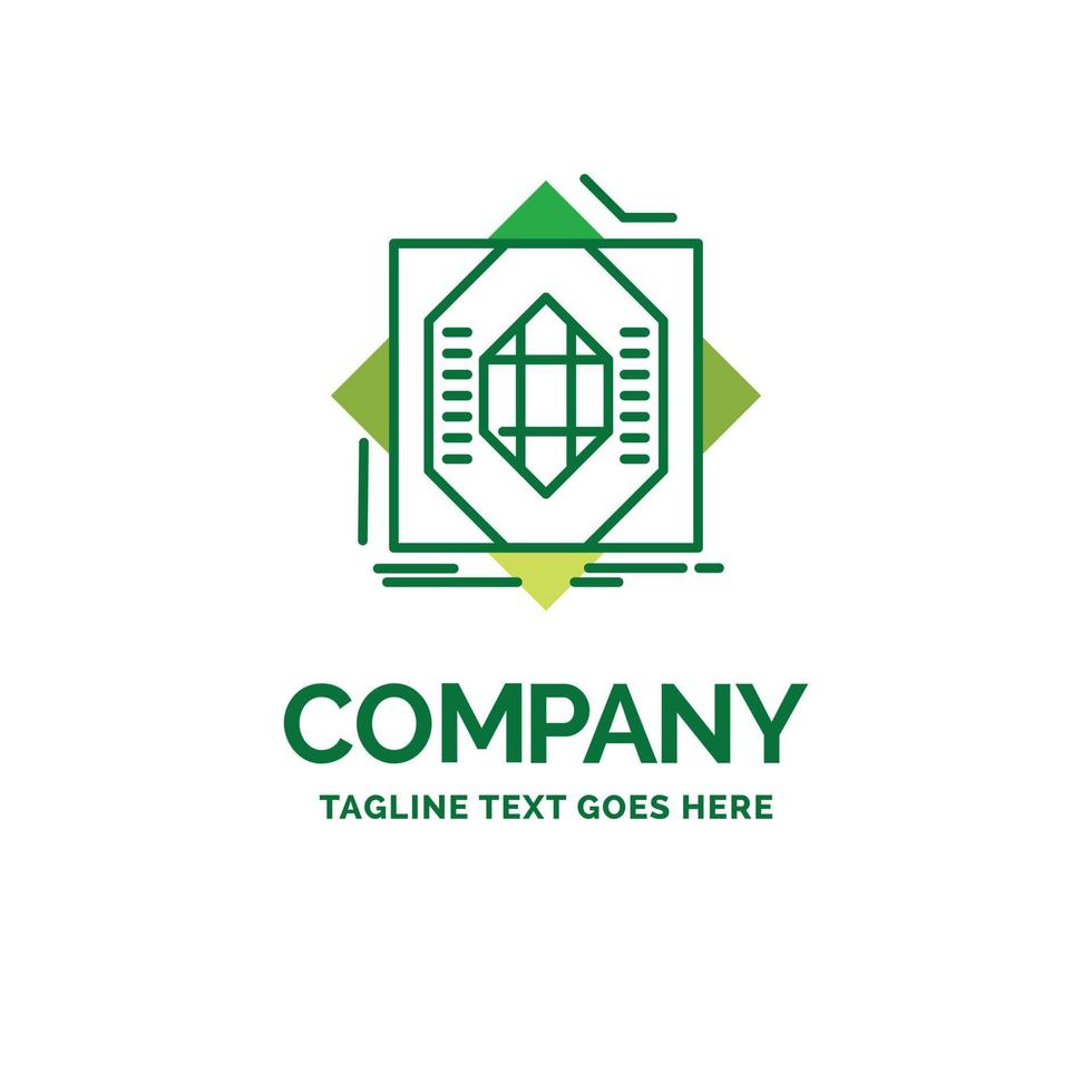 Abstract. core. fabrication. formation. forming Flat Business Logo template. Creative Green Brand Name Design. vector