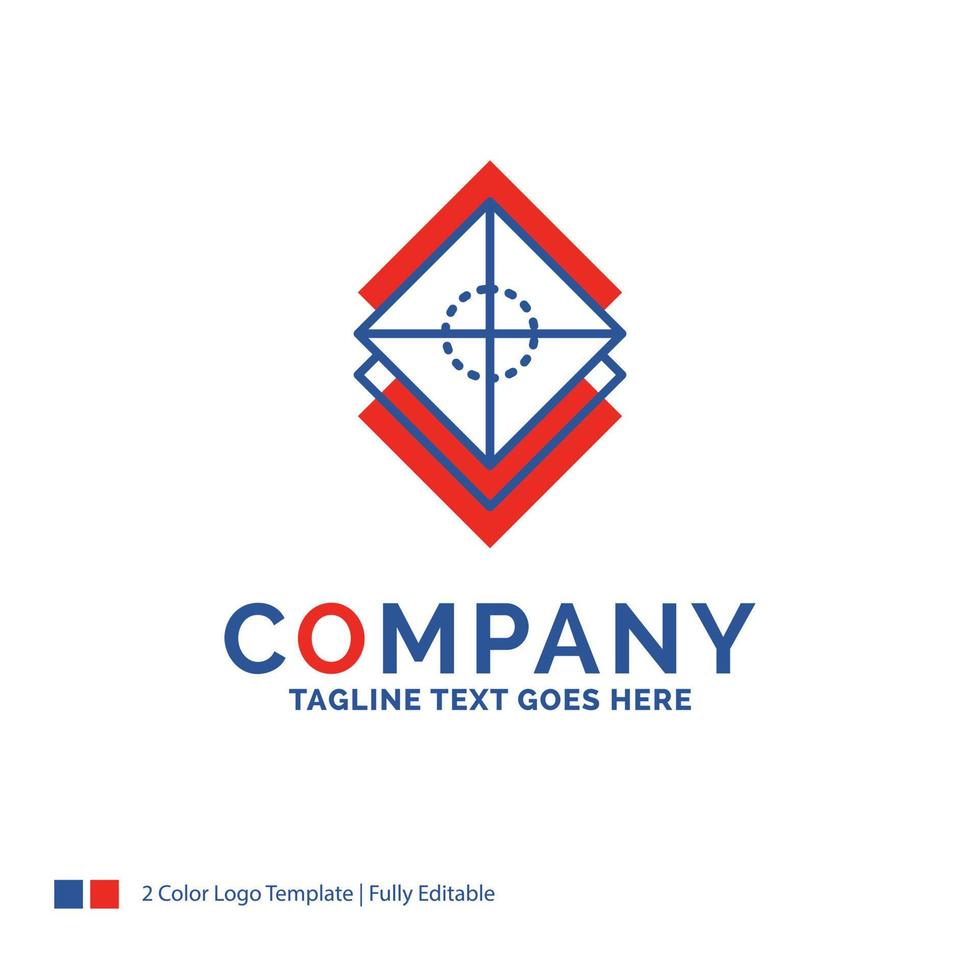 Company Name Logo Design For Arrange. design. layers. stack. layer. Blue and red Brand Name Design with place for Tagline. Abstract Creative Logo template for Small and Large Business. vector