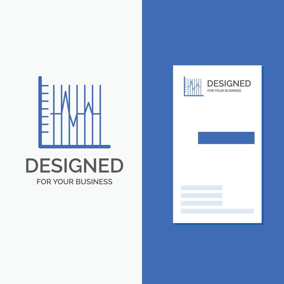 Business Logo for progress. report. statistics. patient. recovery. Vertical Blue Business .Visiting Card template. vector