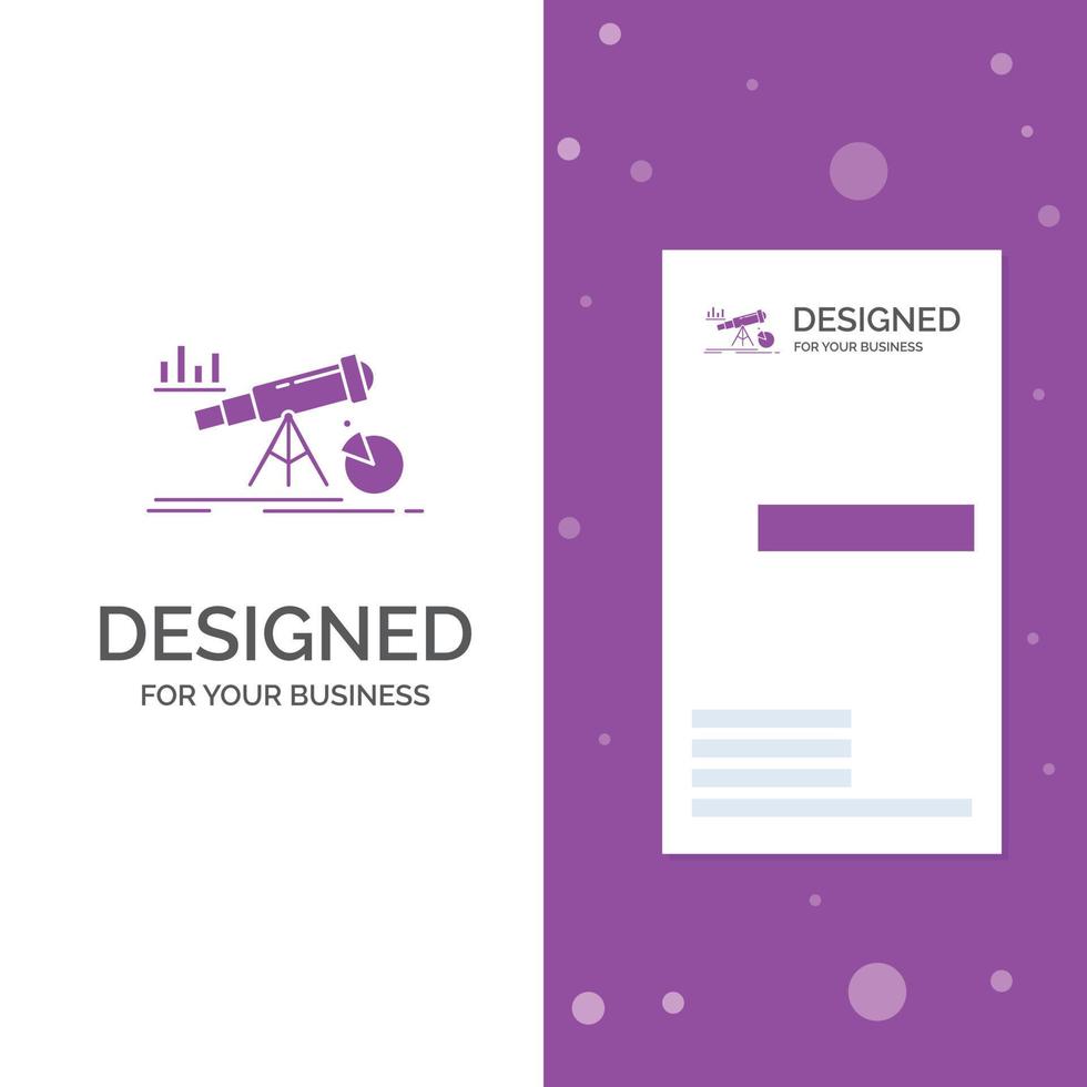 Business Logo for Analytics. finance. forecast. market. prediction. Vertical Purple Business .Visiting Card template. Creative background vector illustration