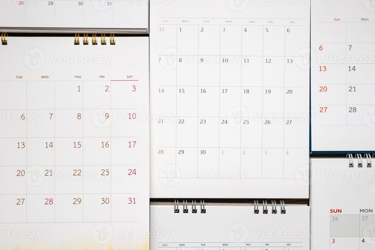 fondo de página de calendario planificación de negocios cita concepto de reunión foto