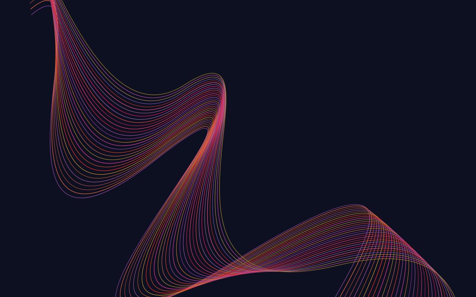 Abstract Red wavy Lines background vector