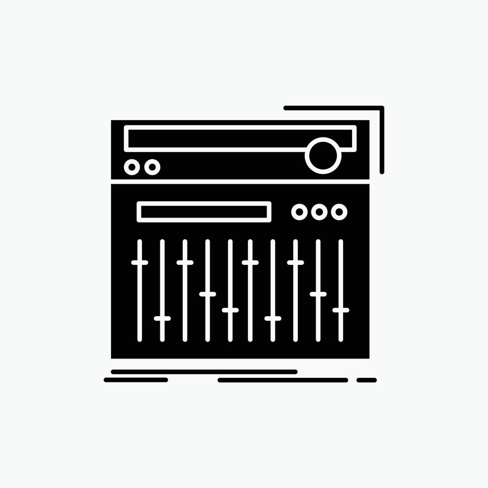 Control. controller. midi. studio. sound Glyph Icon. Vector isolated illustration