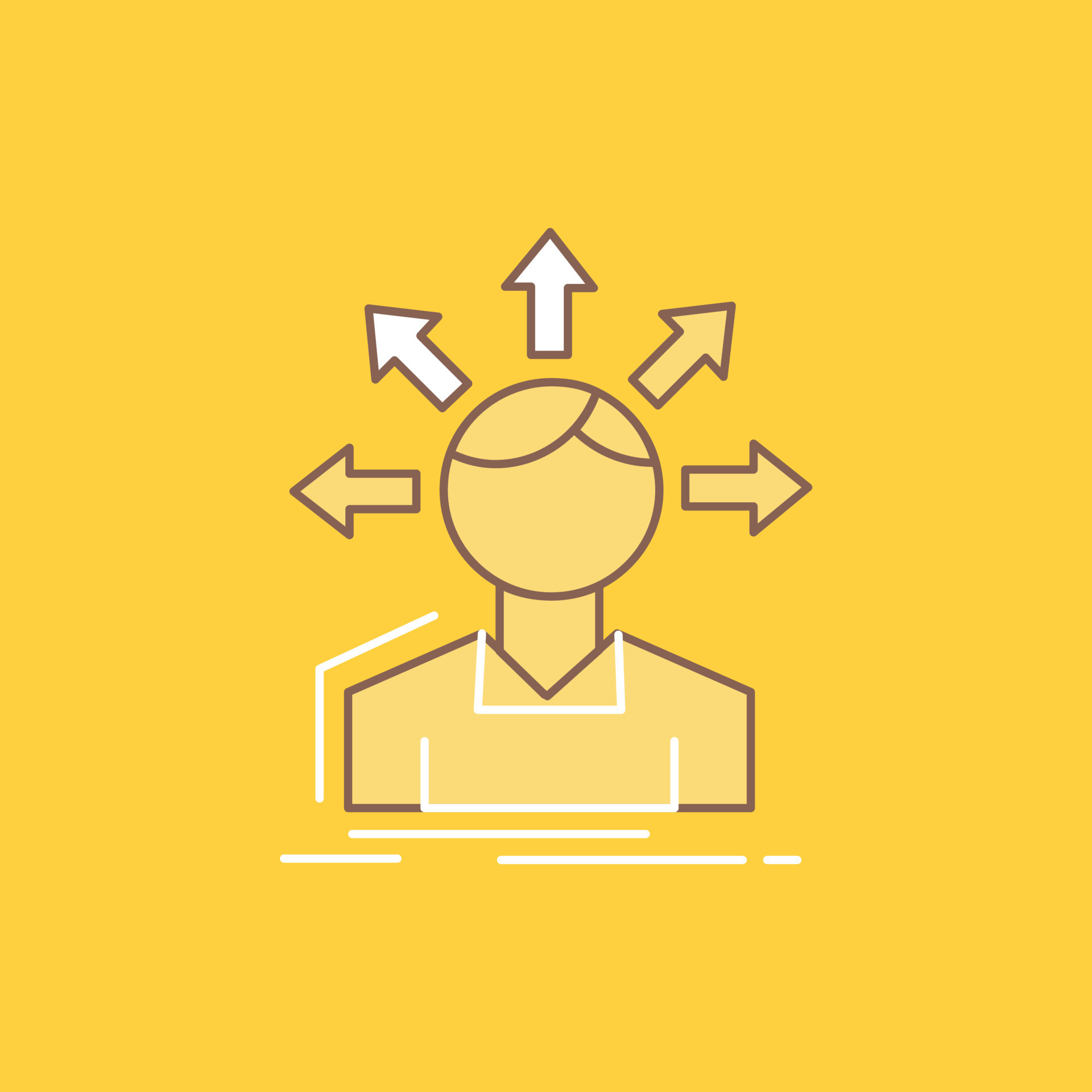 conversion difference. diversity. options. structure. user transition Flat  Line Filled Icon. Beautiful Logo button over yellow background for UI and  UX. website or mobile application 13008817 Vector Art at Vecteezy