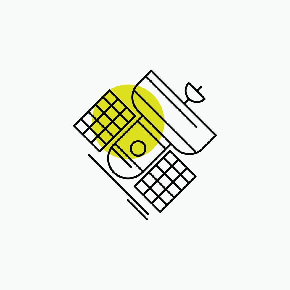 Broadcast. broadcasting. communication. satellite. telecommunication Line Icon vector