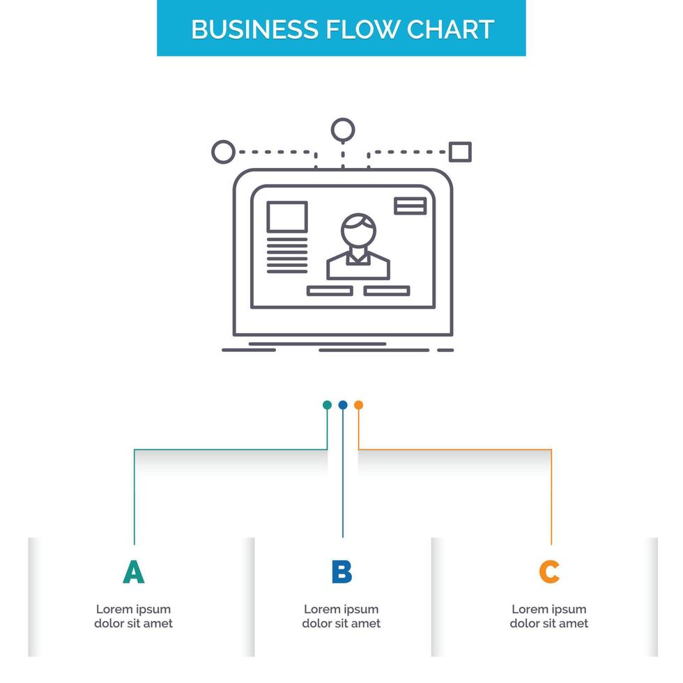 interface. website. user. layout. design Business Flow Chart Design ...