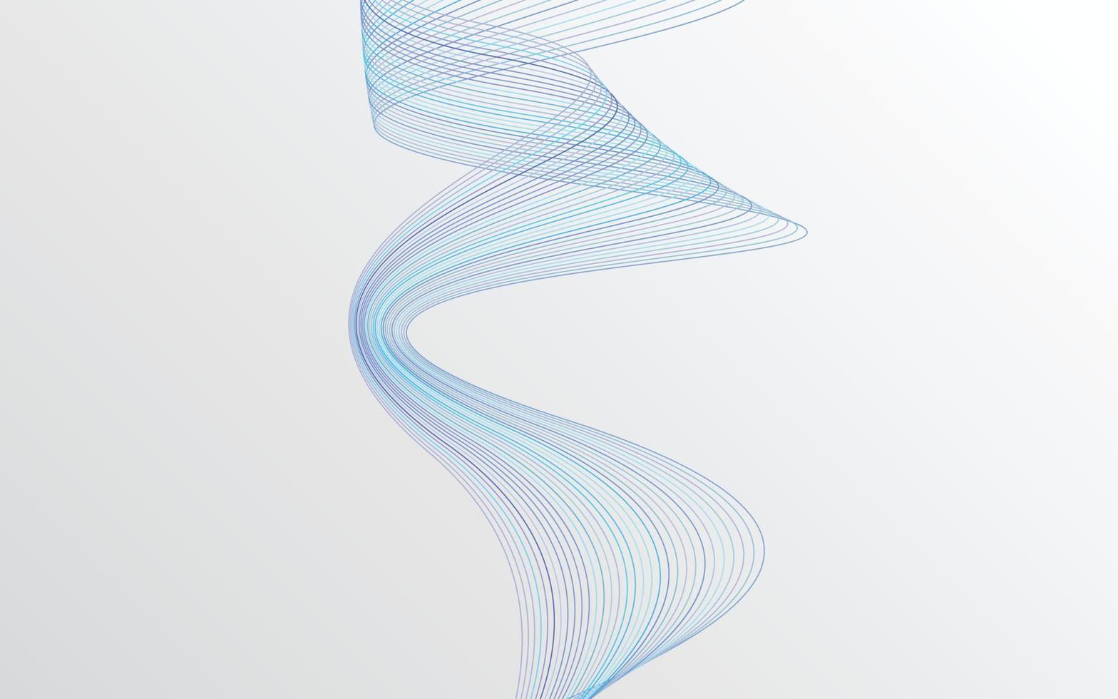 elegante diseño de fondo abstracto de líneas onduladas azules vector