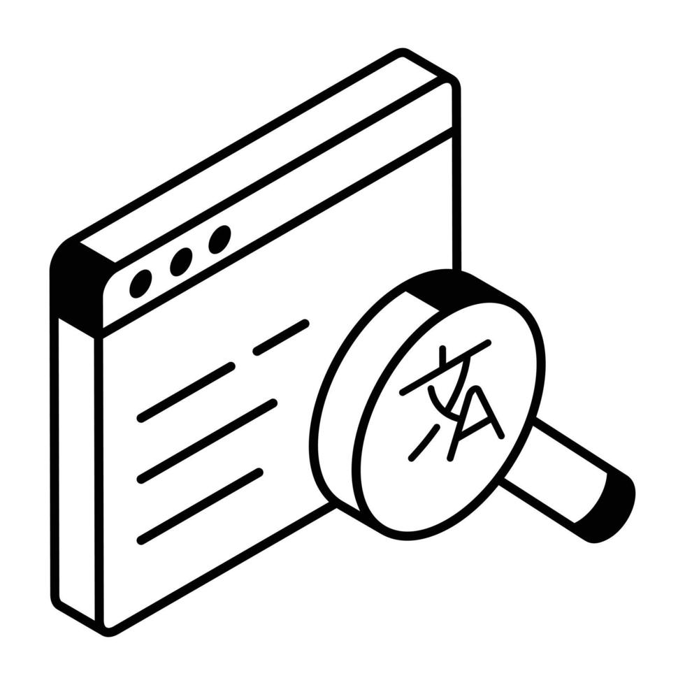Modern isometric design of translation vector