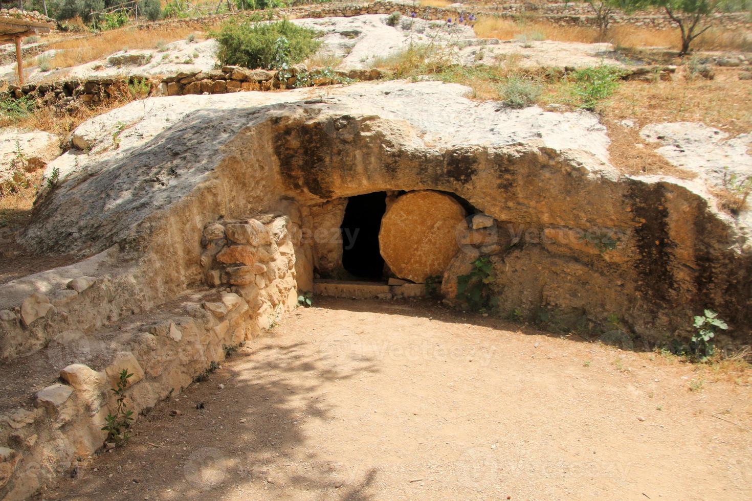 una vista de la aldea de nazareth en israel foto