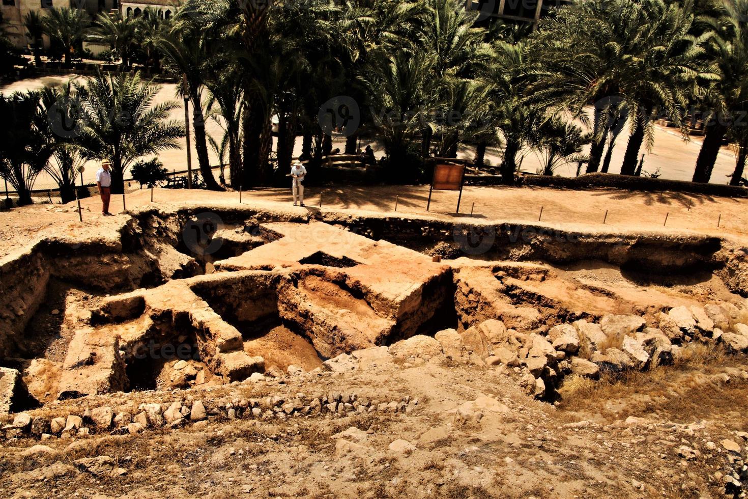 A view of the old town of Jericho in Israel photo