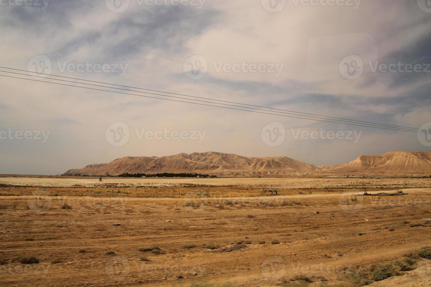 A view of the Judean Desert in Israel photo