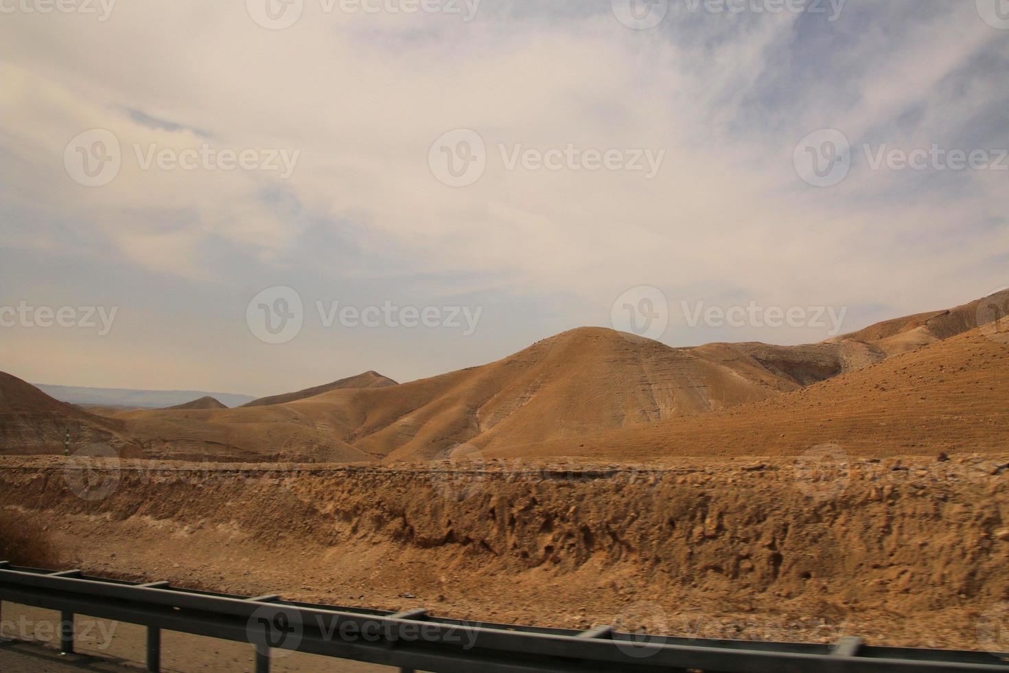 A view of the Judean Desert in Israel photo