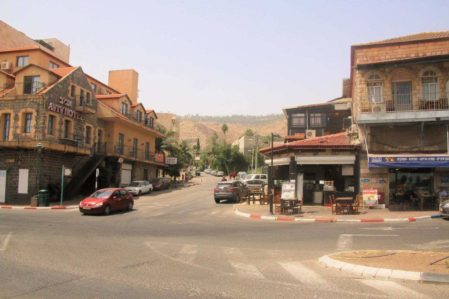 tiberio en israel en mayo de 2016. una vista de tiberio foto