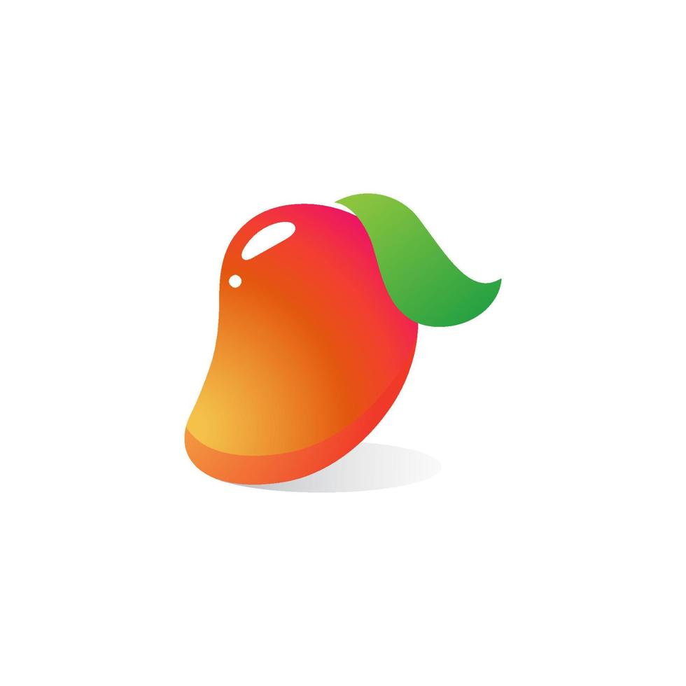 Diseño de ilustración de vector de icono de mango