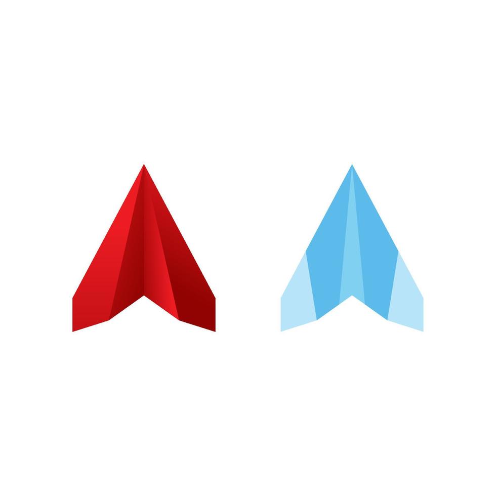 Paper plane Vector icon design illustration