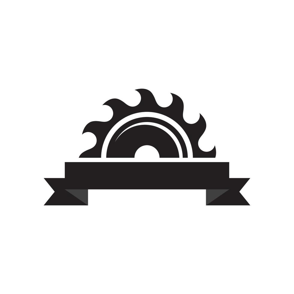 Industrial saw vector illustration icon