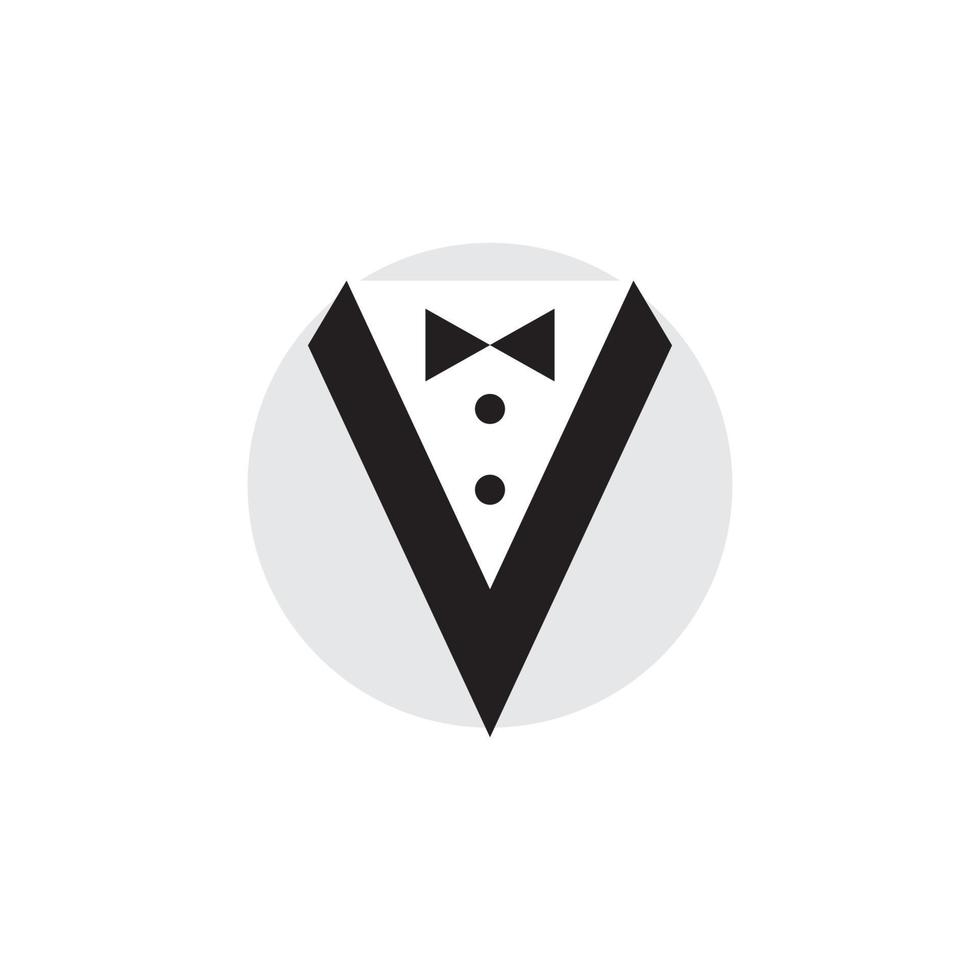 Tuxedo exclusive template vector icon