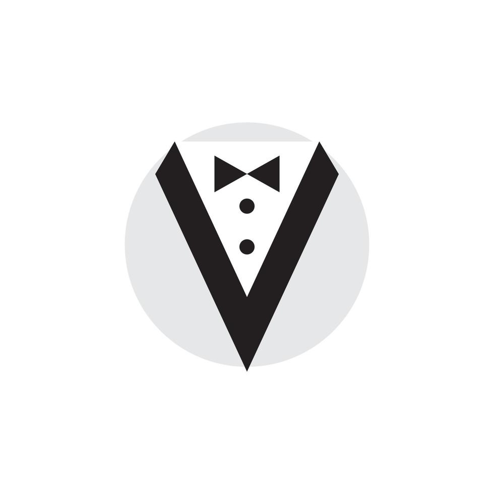 Tuxedo exclusive template vector icon