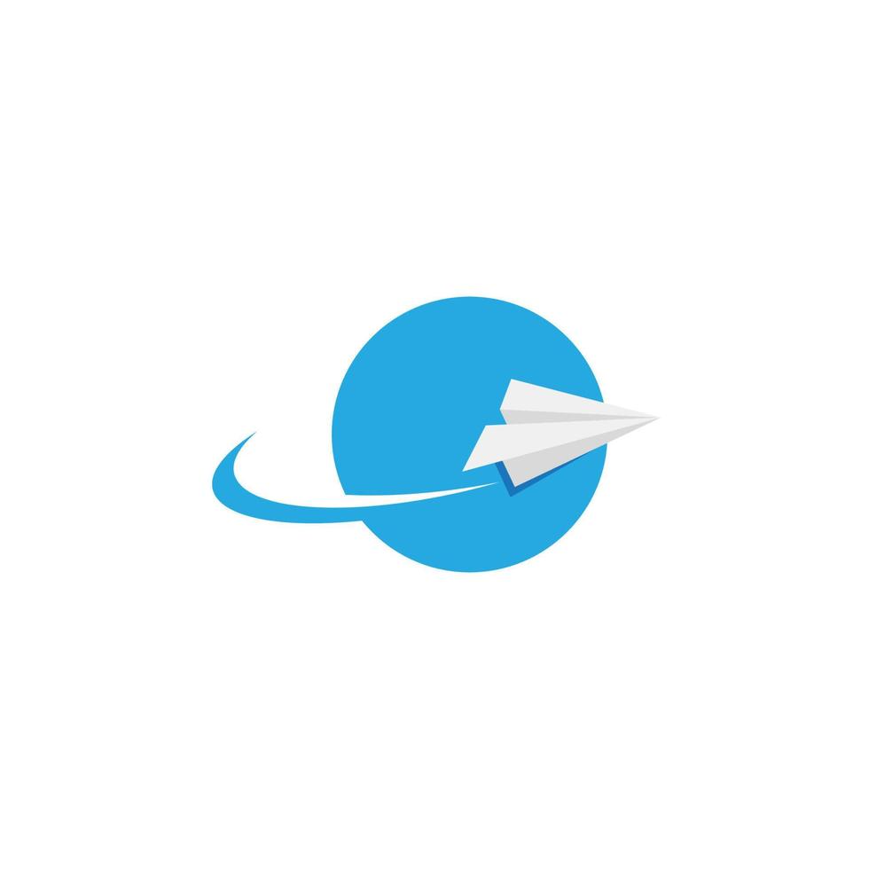 Paper plane Vector icon design illustration