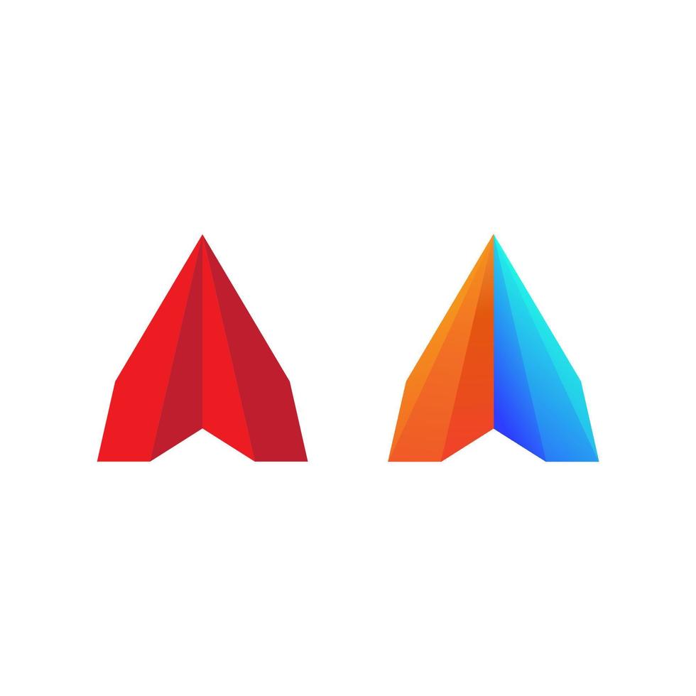 Paper plane Vector icon design illustration