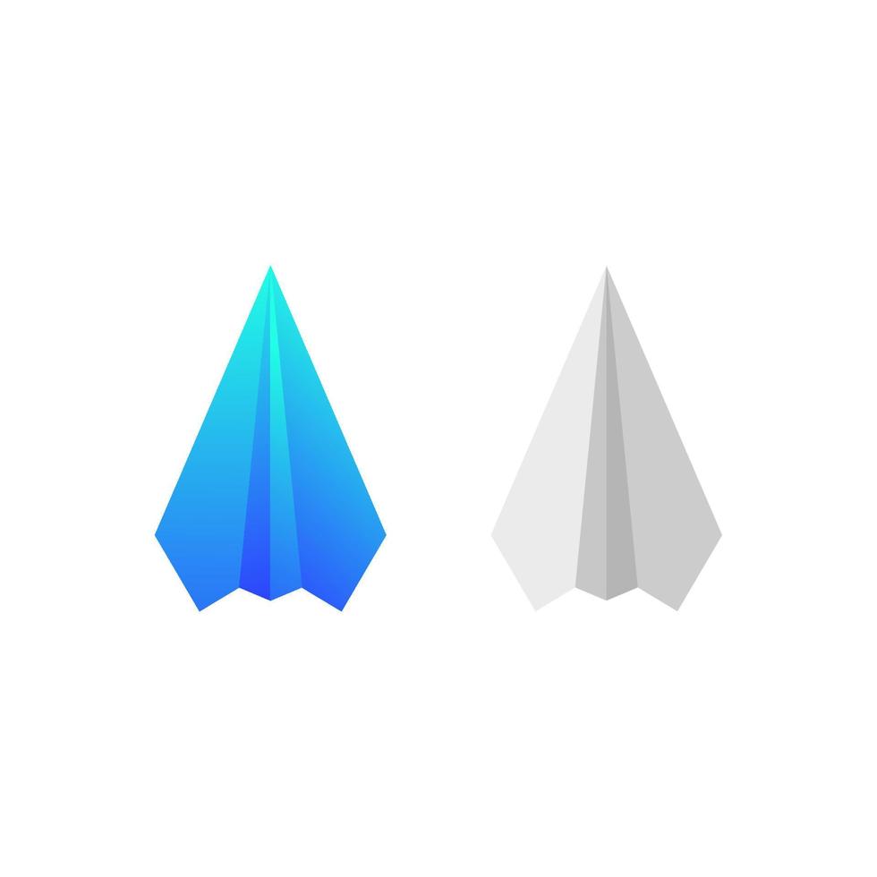 Paper plane Vector icon design illustration