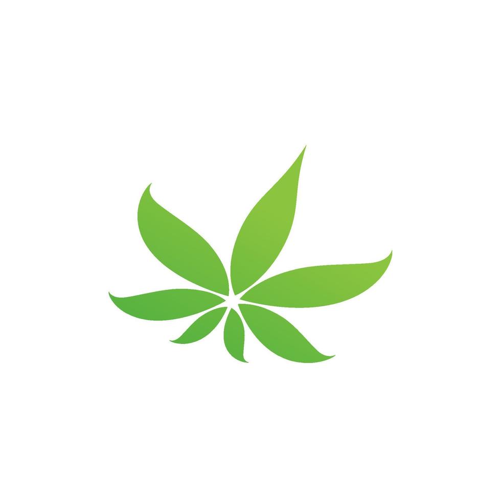 Ilustración de símbolo de signo de marihuana canabis vector