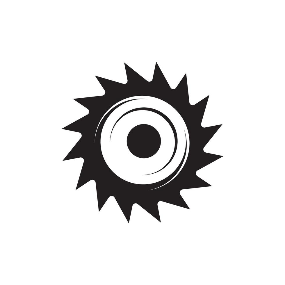 Industrial saw vector illustration icon