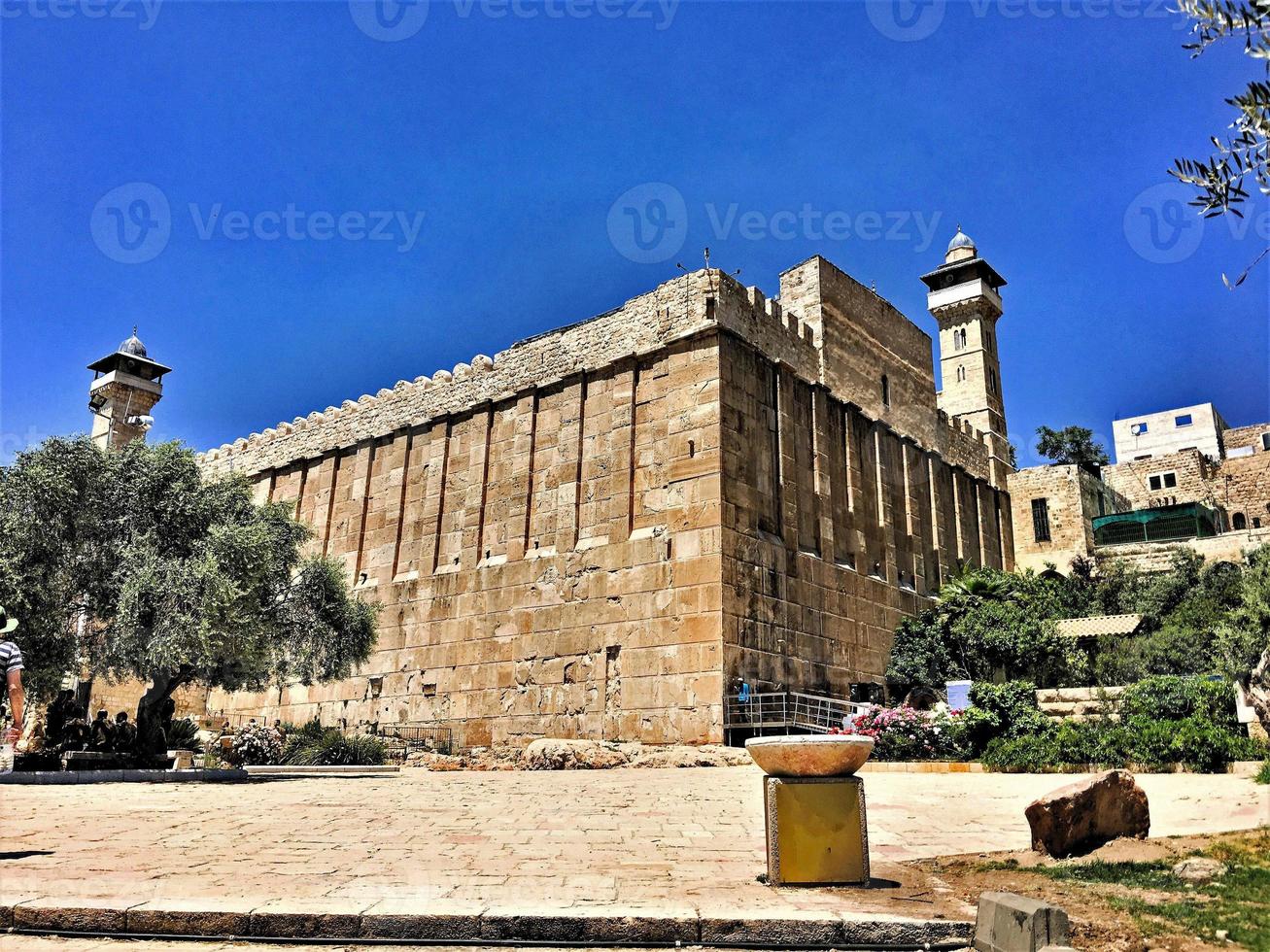 A view of the Tombs of the Patriarchs in Hebroan photo
