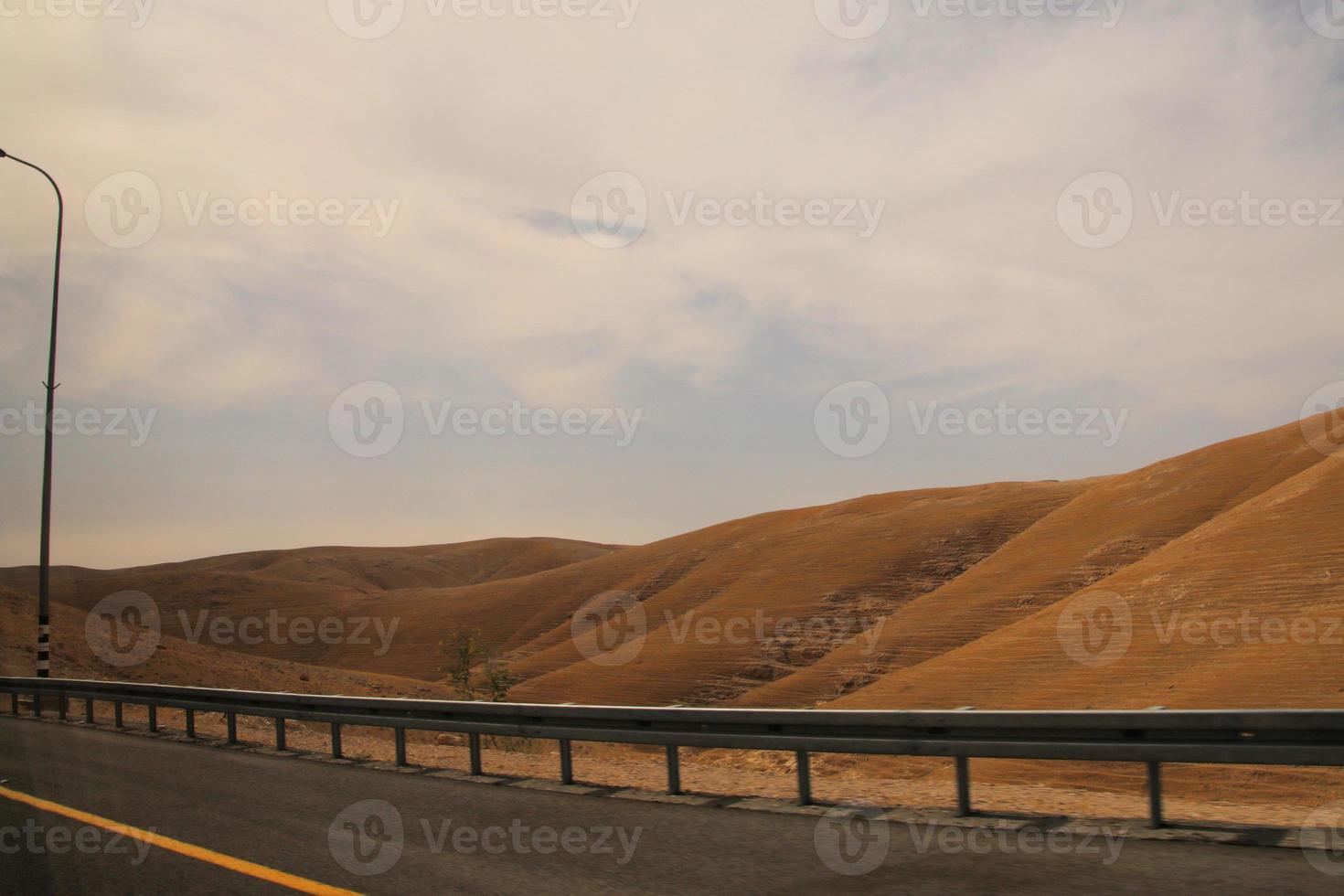 A view of the Judean Desert in Israel photo