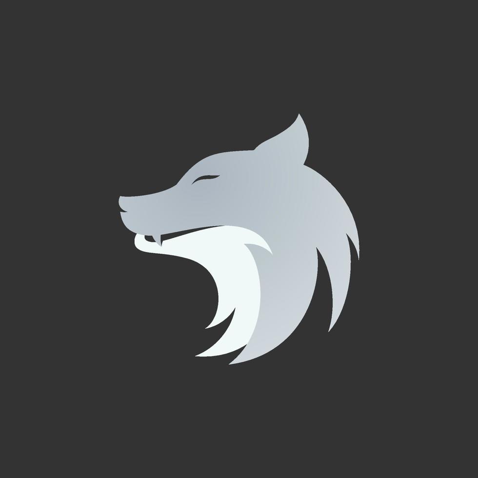 Wolf Head Template vector illustration