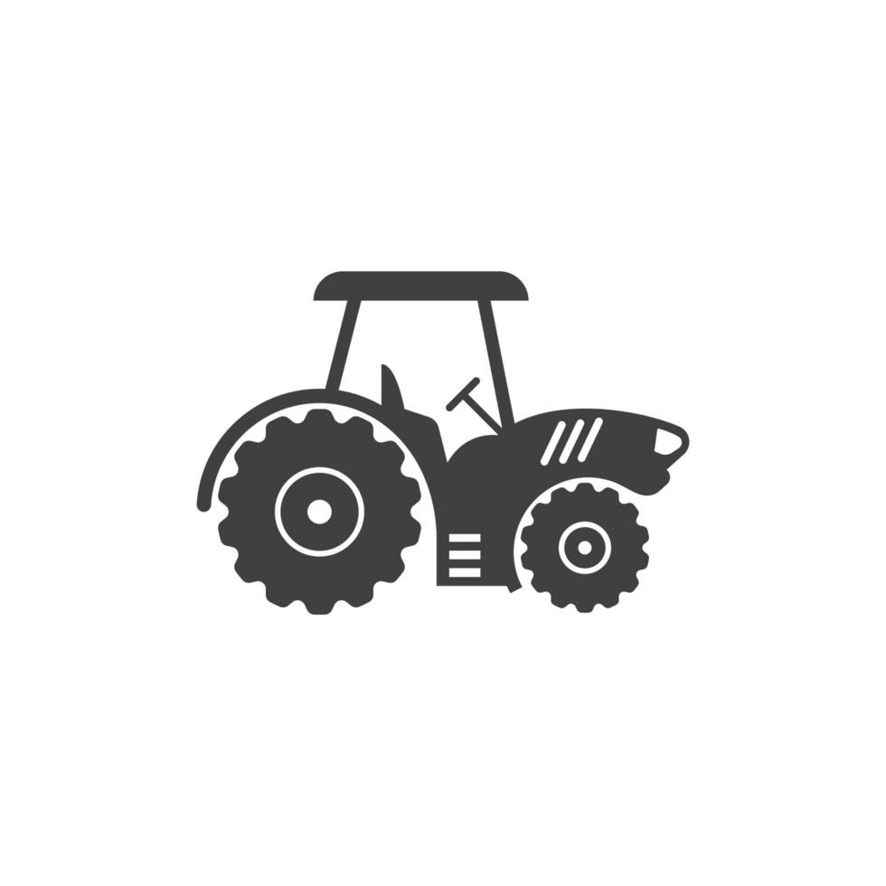 Ilustración de diseño de icono de vector de tractor