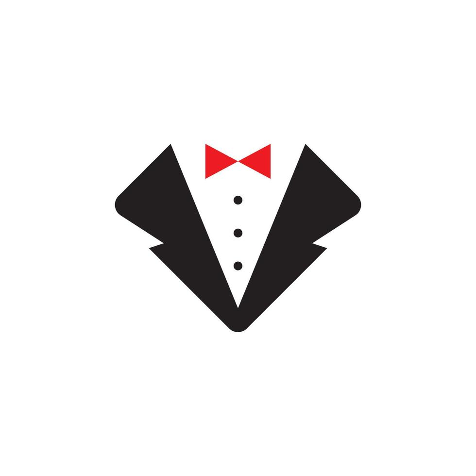 Tuxedo exclusive template vector icon