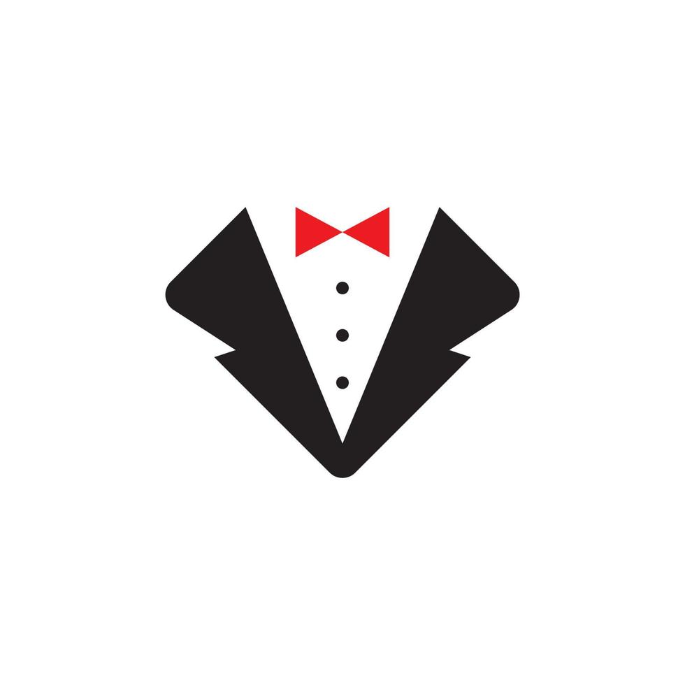 Tuxedo exclusive template vector icon