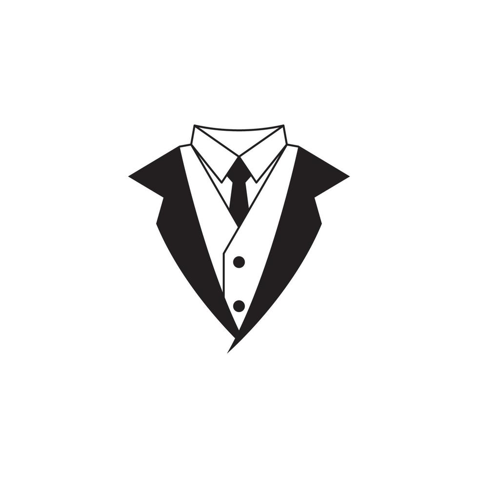 Tuxedo exclusive template vector icon