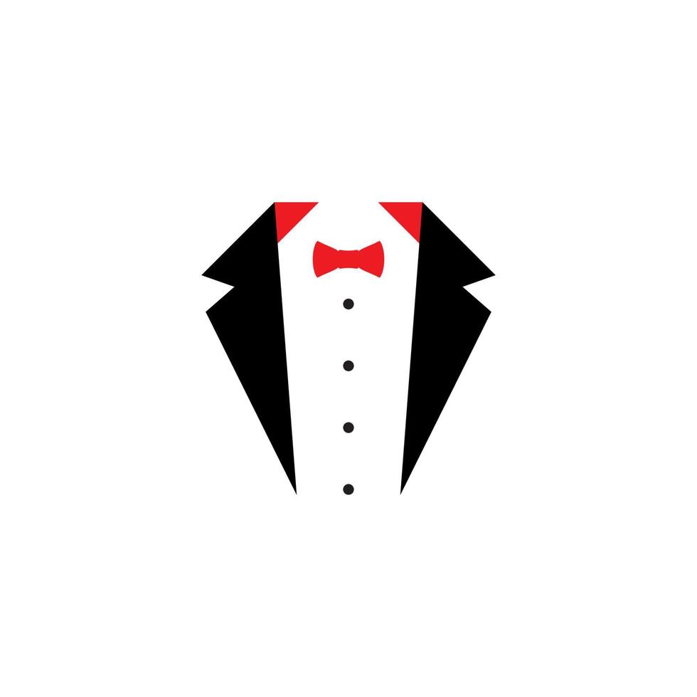 Tuxedo exclusive template vector icon