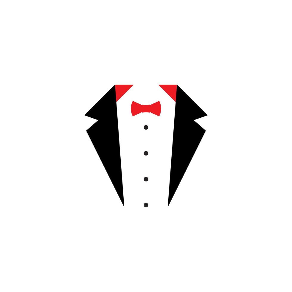 Tuxedo exclusive template vector icon