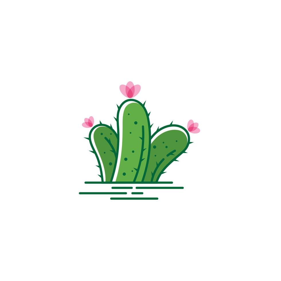 Cactus Icon design template vector
